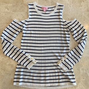 Lilly Pulitzer Lyon Cold Shoulder Sweater Size S